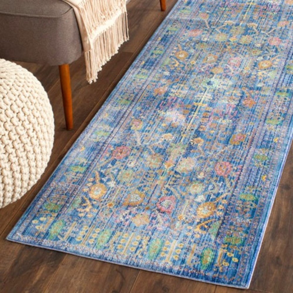 SAFAVIEH Valencia Blue Multi Accent Rug